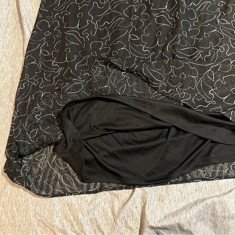 Bobeau Studio B Black A-Line Midi Skirt - Women’s Size XL - Picture 3 of 5